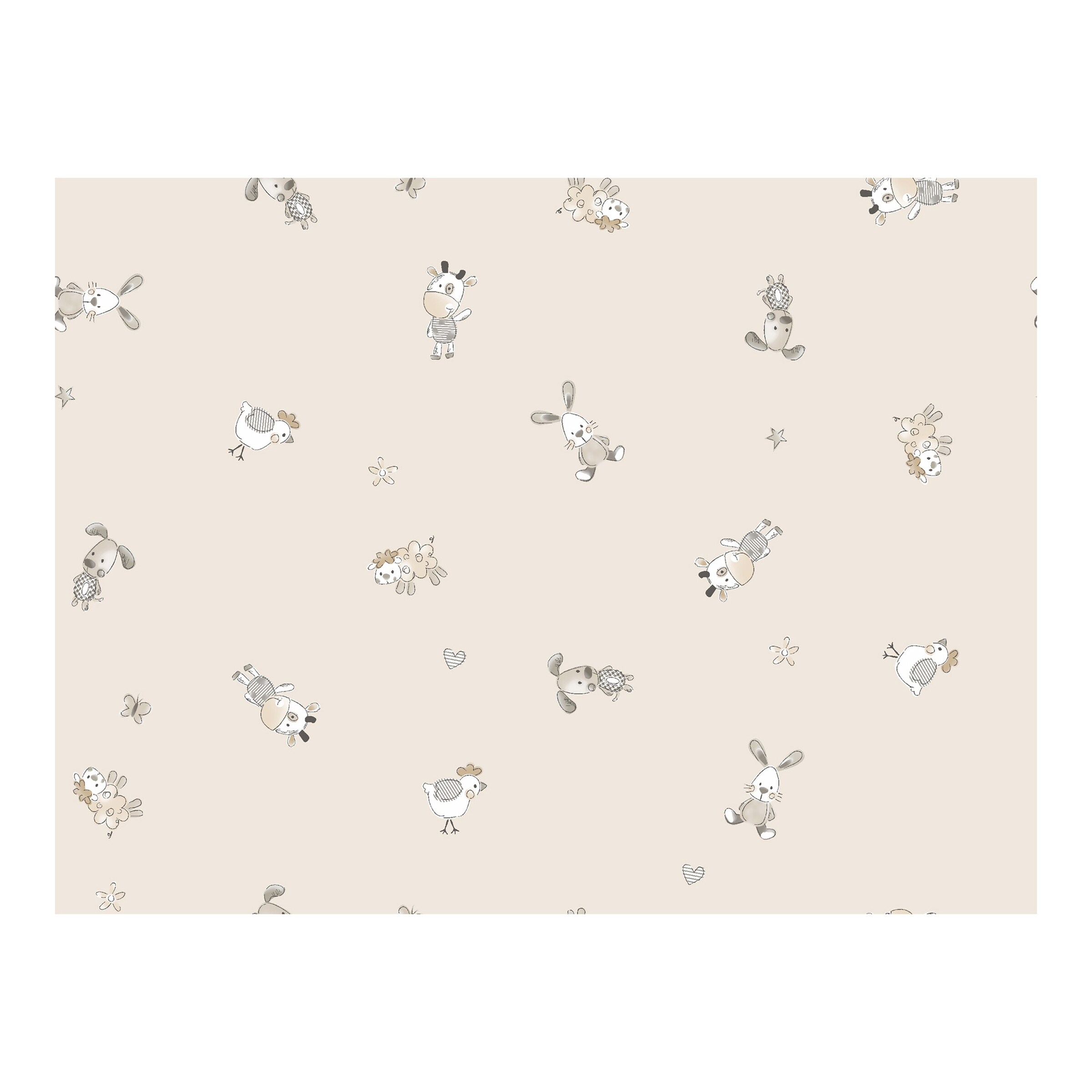 BEBELLA VITAL Ganzjahresschlafsack Tencel™ Lyocell 3.0 TOG taupe / Little Farm