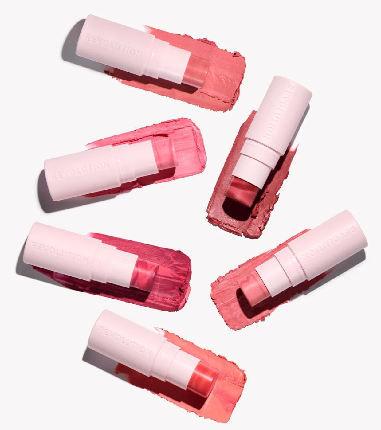 Revolution - Blush em bastão Skin Silk Marble - Peachy Pink