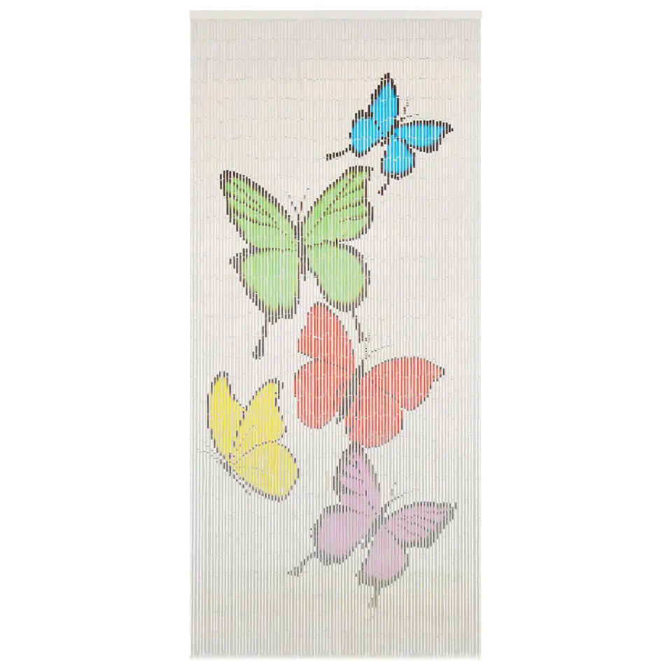 vidaXL - Deurgordijn - Multikleur - Bamboe - 90 x 200 cm