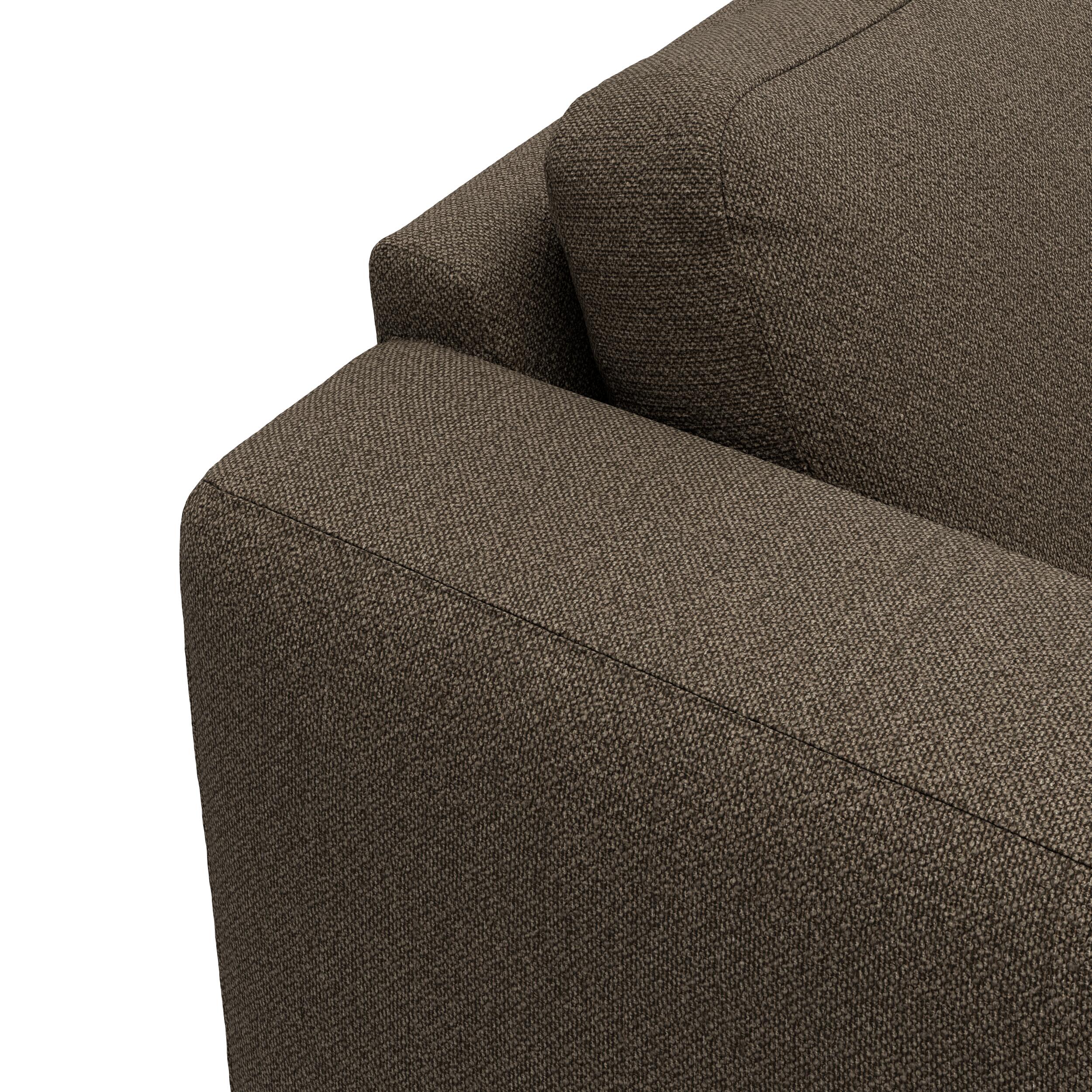 Lean højrevendt sofa med chaiselong