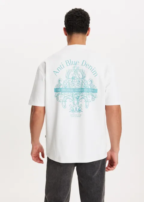 T-shirt met print logo wit (WIT)