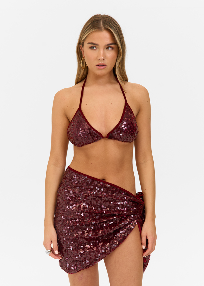 Milou pareo burgundy