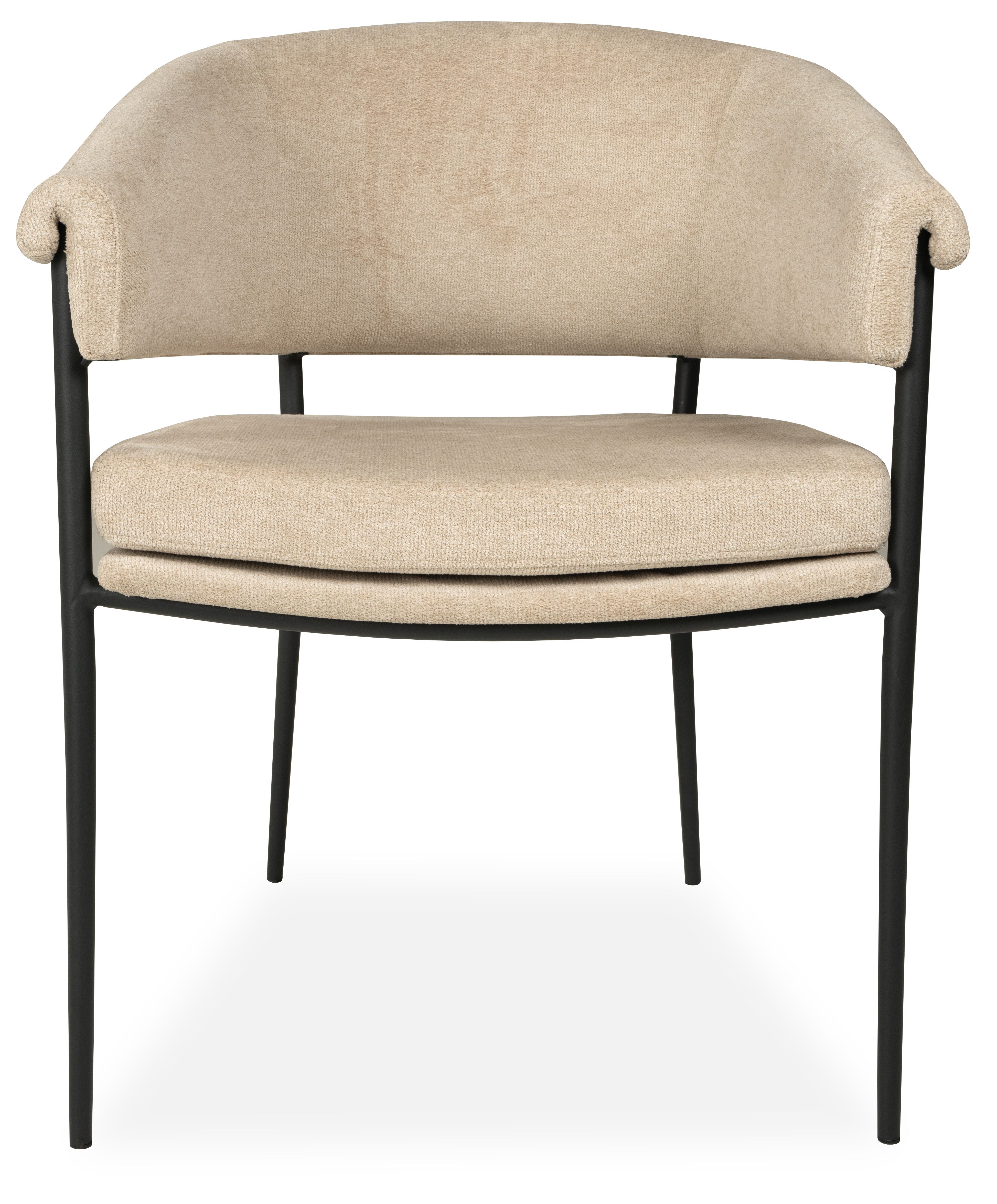 Eetkamerstoel Serta beige Janine B59 x D54 x H83 cm