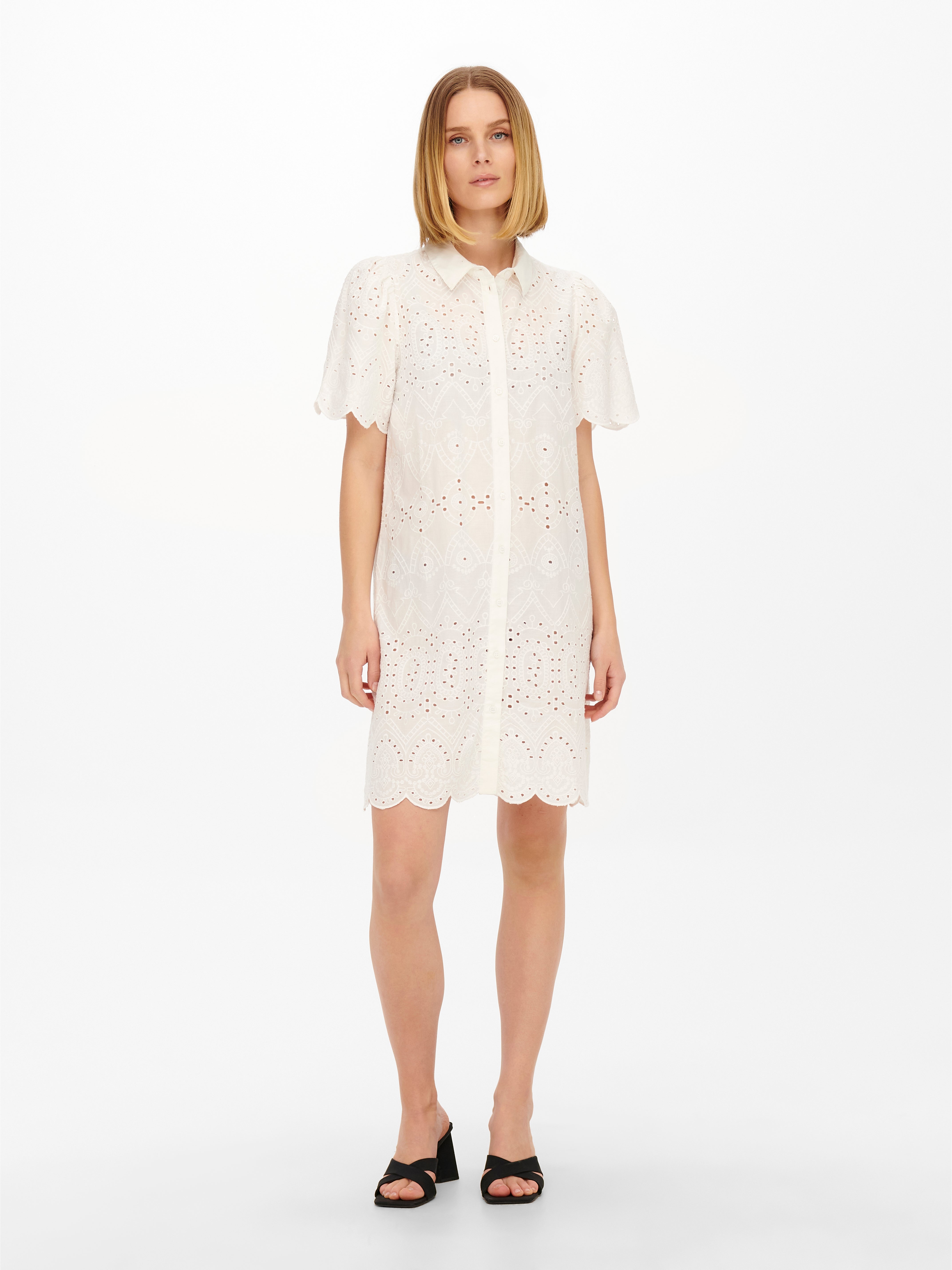JDYKALLI Kurzes Kleid Cloud Dancer