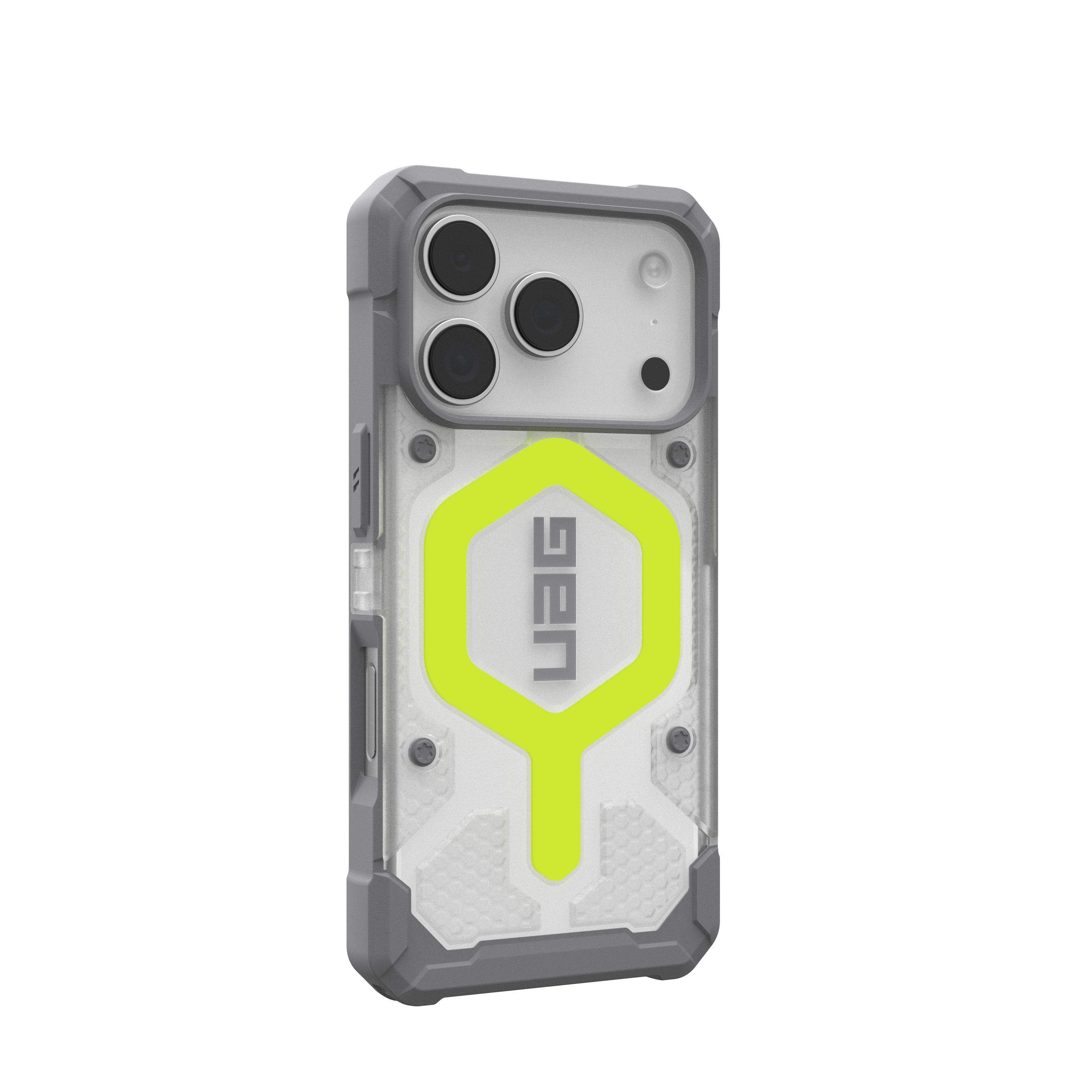 iPhone 17 Pro MagSafe Schutzhülle Pathfinder (114551118181) - Active Neon (Transparent / Gelb)