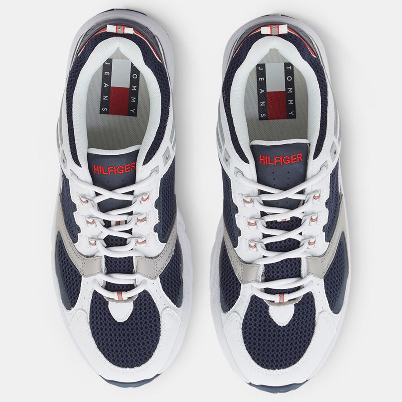 Tommy Hilfiger Baskets en Cuir archive runner bleu marine