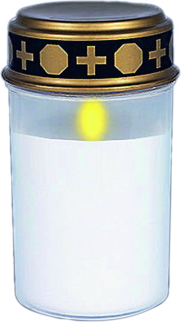 Peha Magic LED herdenkingslicht wit D 7,5 H 13 cm