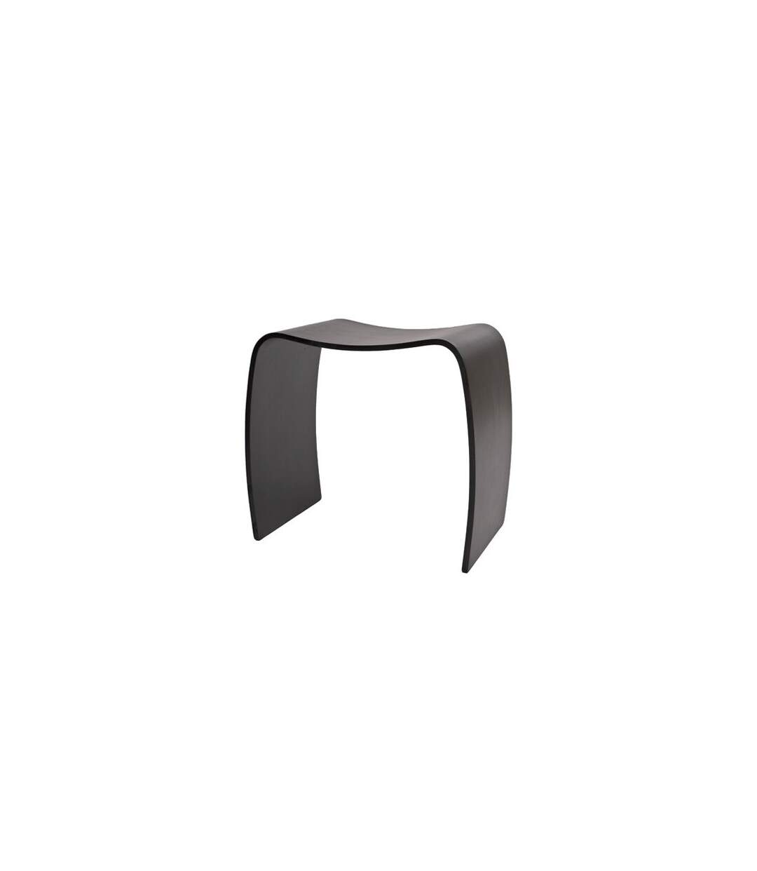 Paris Prix - Tabouret Design oméga 47cm Noir