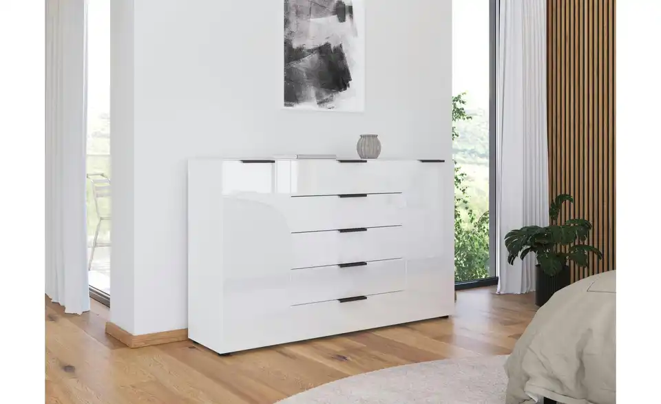 Sideboard Graphit 160 cm Weiß