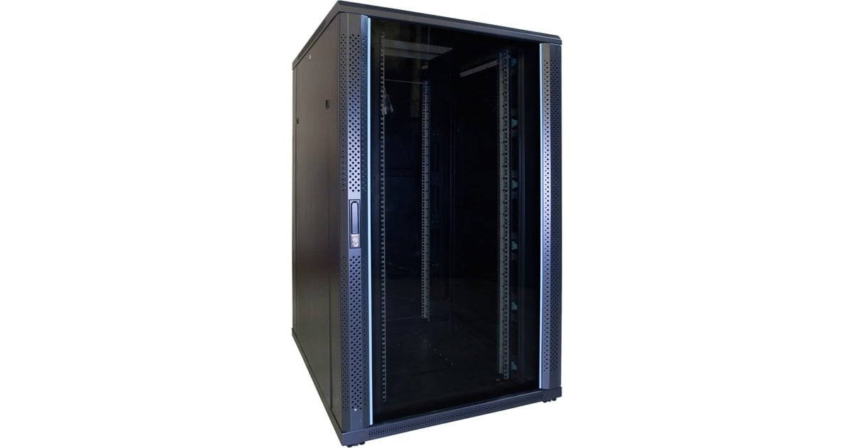 DSI27U serverkast met glazen deur - DS8027 server rack  (Zwart, 800 x 1000 x 1400mm)