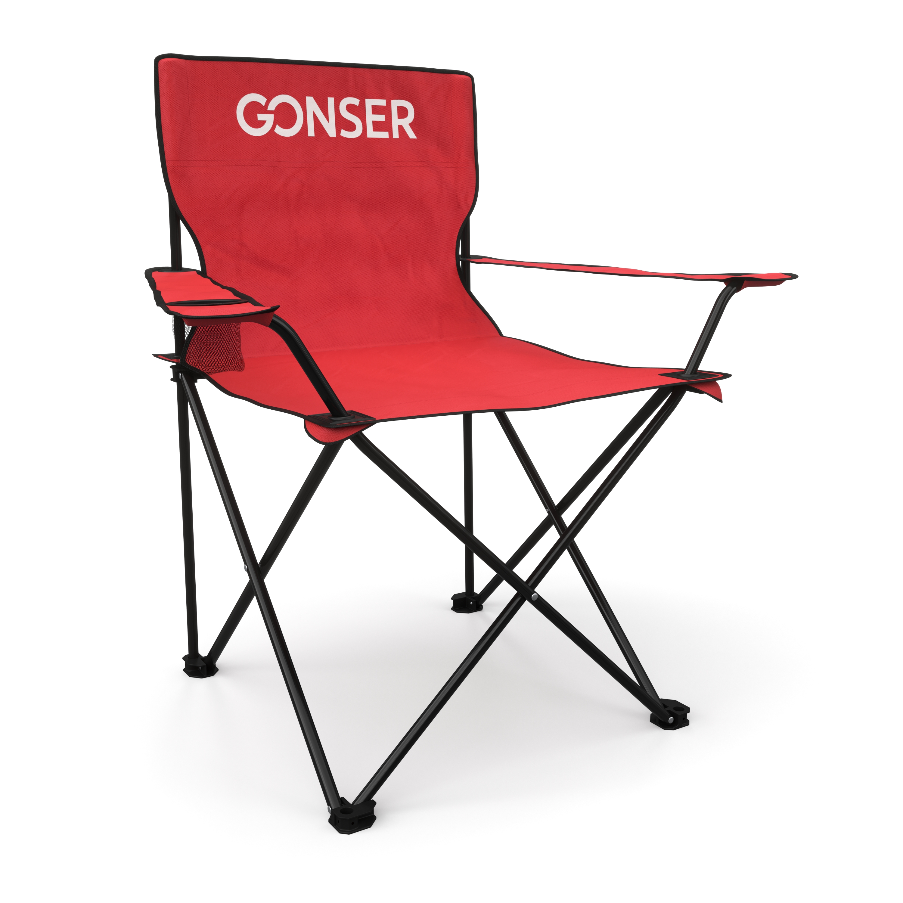 Campingstuhl 4er Set rot
