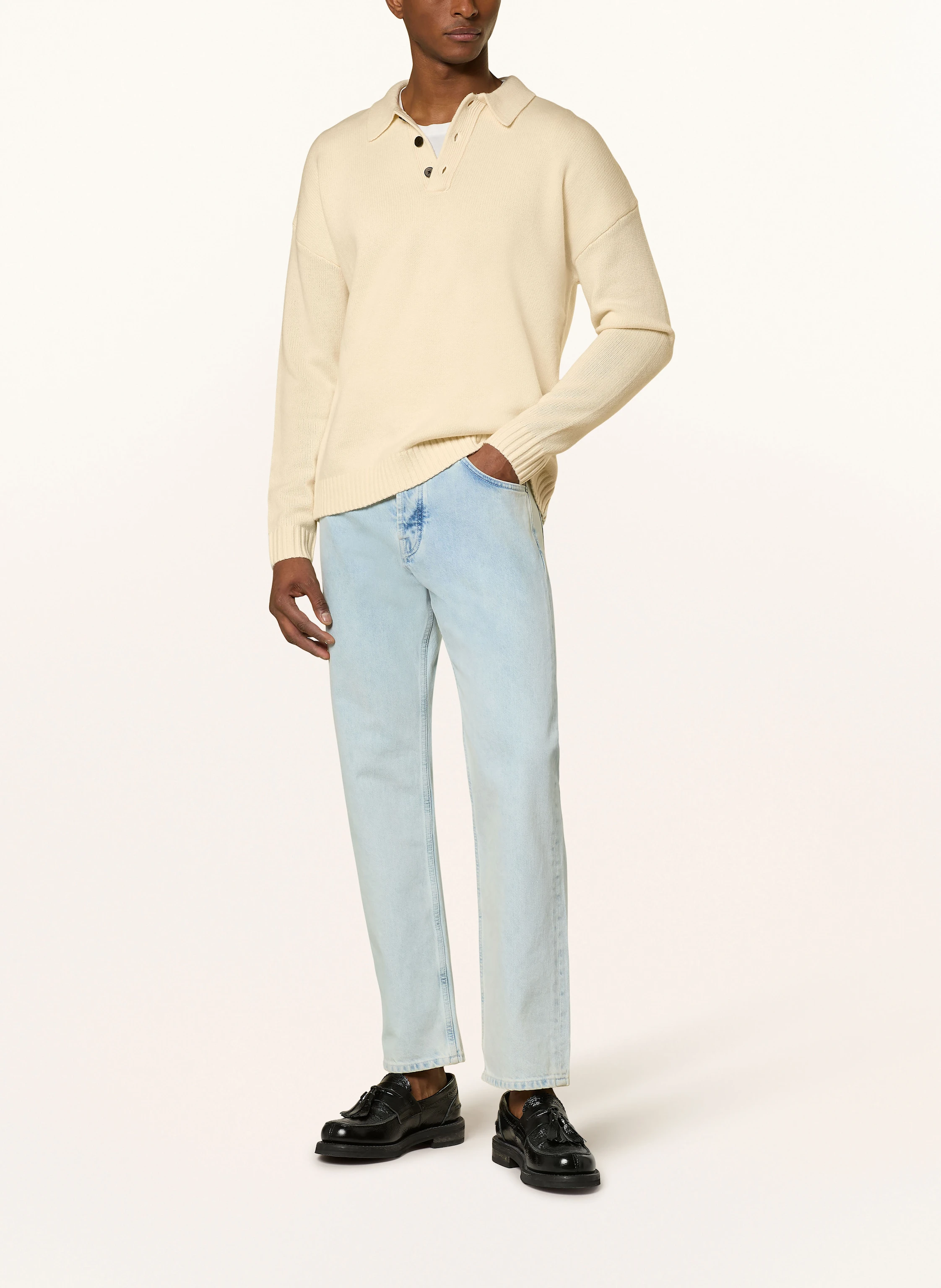 REISS Strick-Poloshirt JACOB