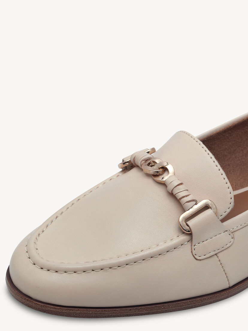 Leren Instappers - beige