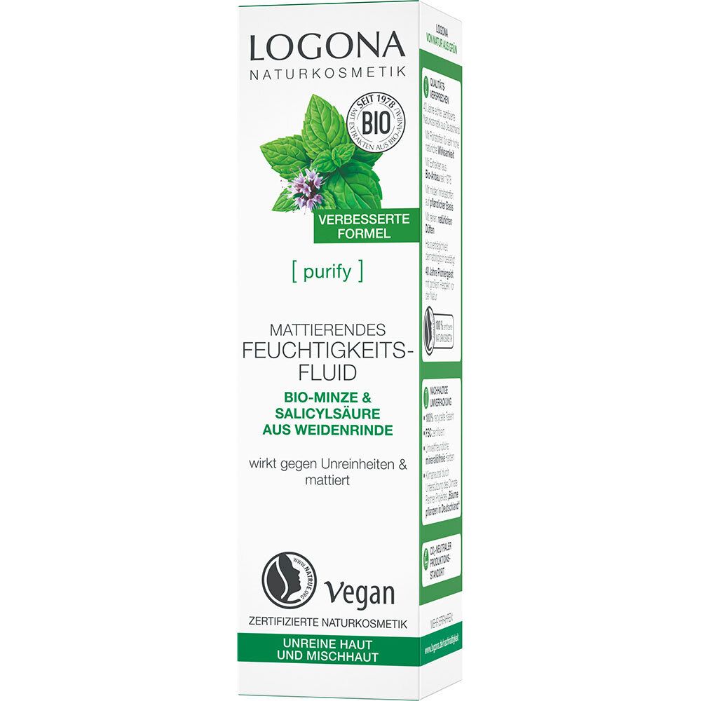 LOGONA Naturkosmetik Mattierendes Gesichtsfluid