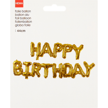 HEMA Folie Ballon Happy Birthday 44 cm
