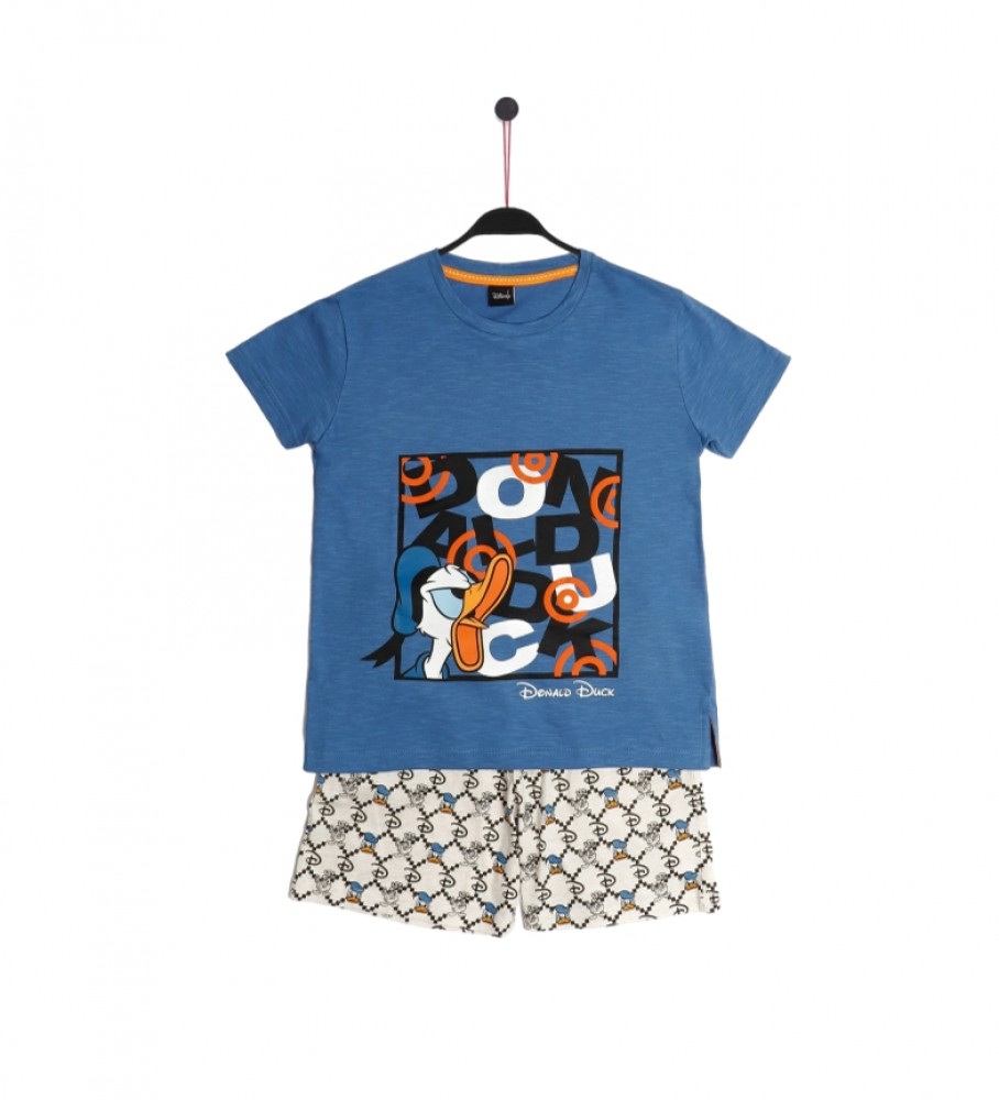 Pijama azul da moda do Pato Donald da Disney