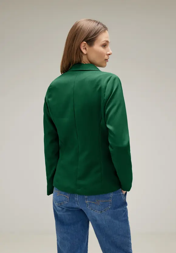 Twill Blazer in Unifarbe - gentle green