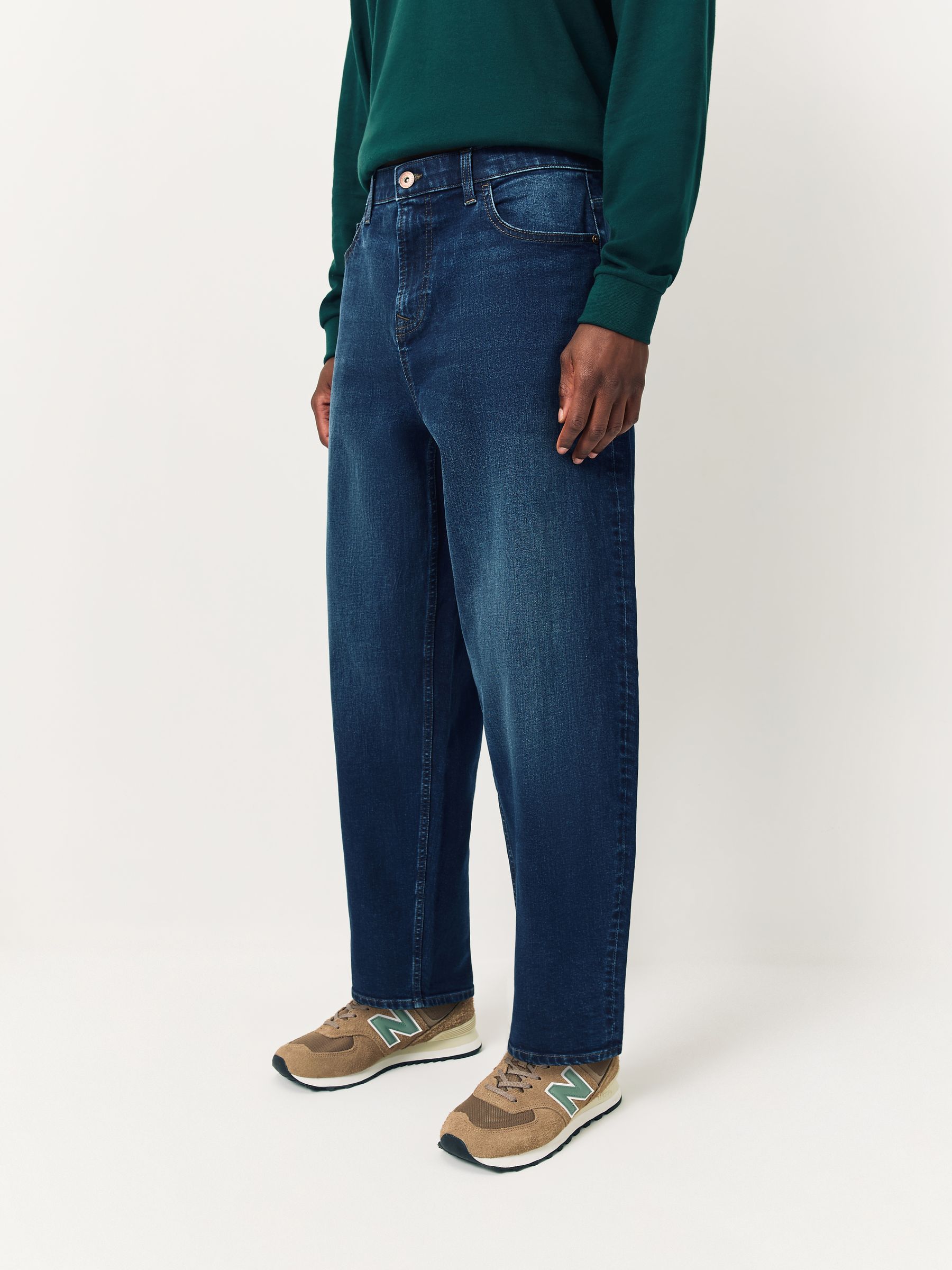Blauw - Barrel Fit Classic Stretch Jeans