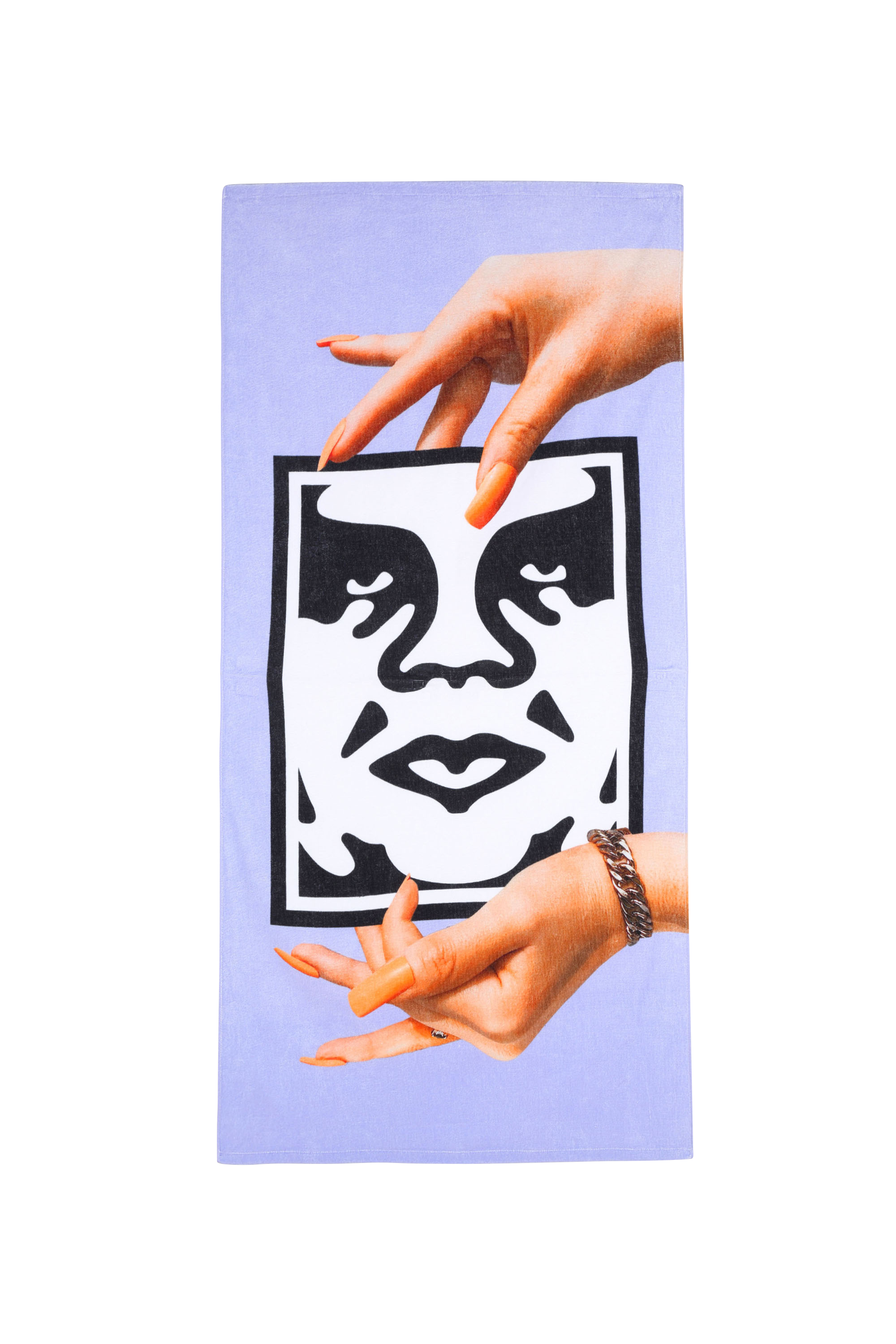 OBEY Serviette de plage  HANDS TOWEL Violet