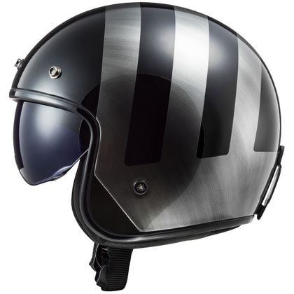 Casque LS2 OF601 BOB II - LINES - Noir / Gris