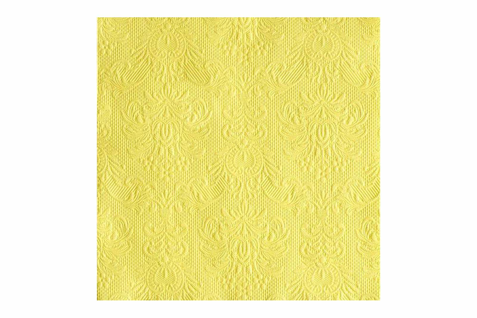 Elegance serviett 15pk Lys gul 33x33 cm. 15 pk.