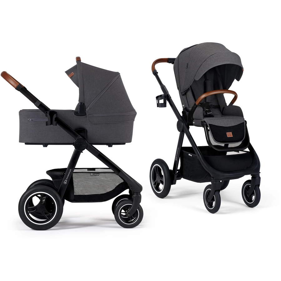 Kinderkraft Kombikinderwagen EVERYDAY 2 in 1 dark grey black frame