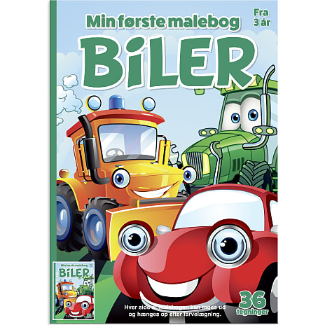 Min første malebog - biler