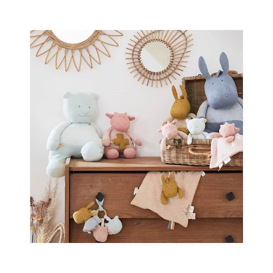 Peluche coton bio Paco, Nouky & Lola   Nouky        Petit modèle   de               Noukies