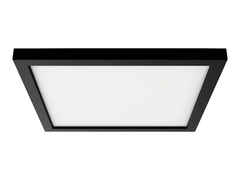 Philips Hue White ambiance Aurelle - Loftslyspanel - LED - 300 x 300 mm - varmt til køligt hvidt lys - 2200-6500 K - kvadrat - sort