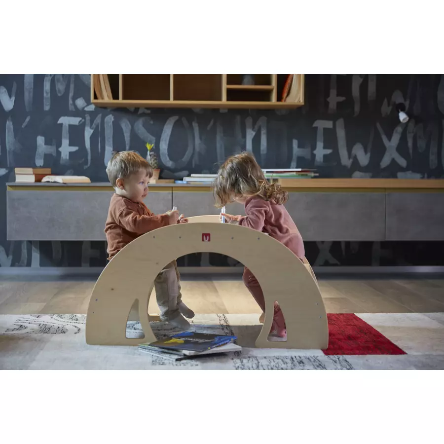 Bianconiglio Kids® Wipptisch DONDO multifunktional natur lackiert