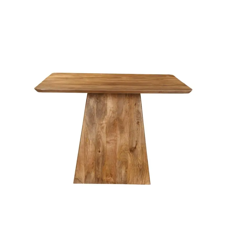 Mangohoutonline - Eettafel Nova Vierkant 110x110cm Vierkant - Bruin - Mahom