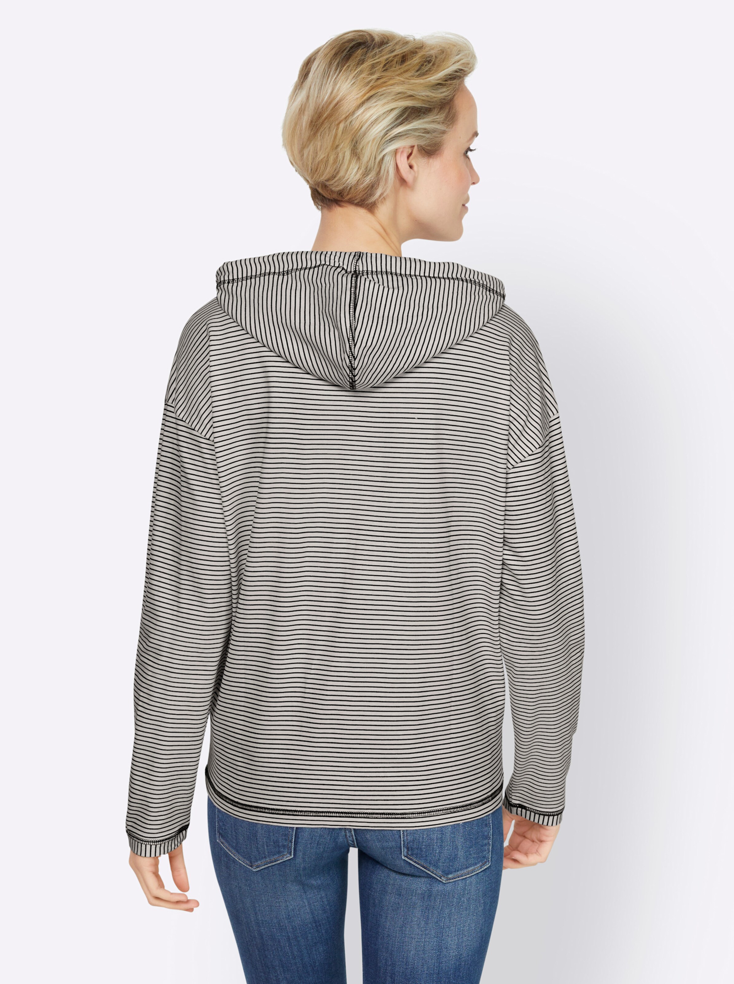 heine Shirt in marine-weiß-bedruckt