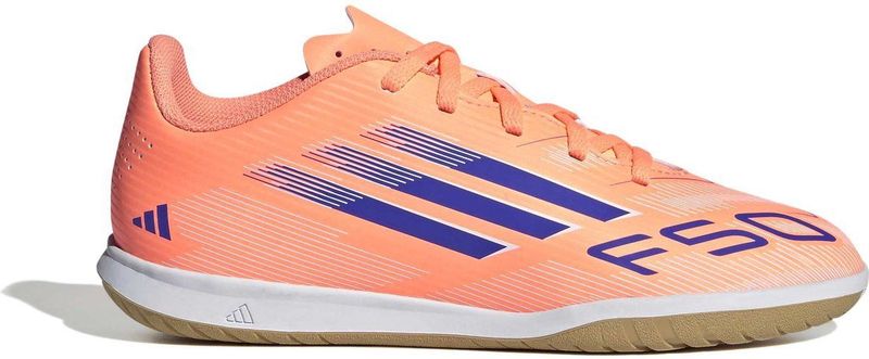 adidas - F50 CLUB KIDS IN - Voetbalschoenen - PURRUS/FTWWHT/LUCLEM - Geschikt als Binnenschoenen