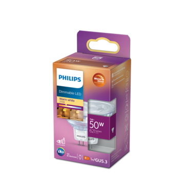 Philips LED spot GU5.3 50W warmglow dimbaar