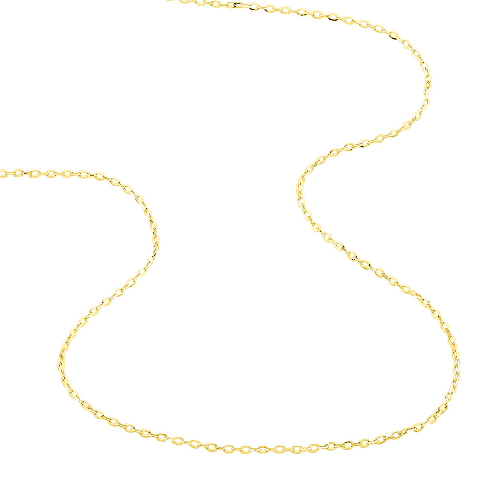 Chaîne Igoa Maille Forçat Diamantee Or Jaune