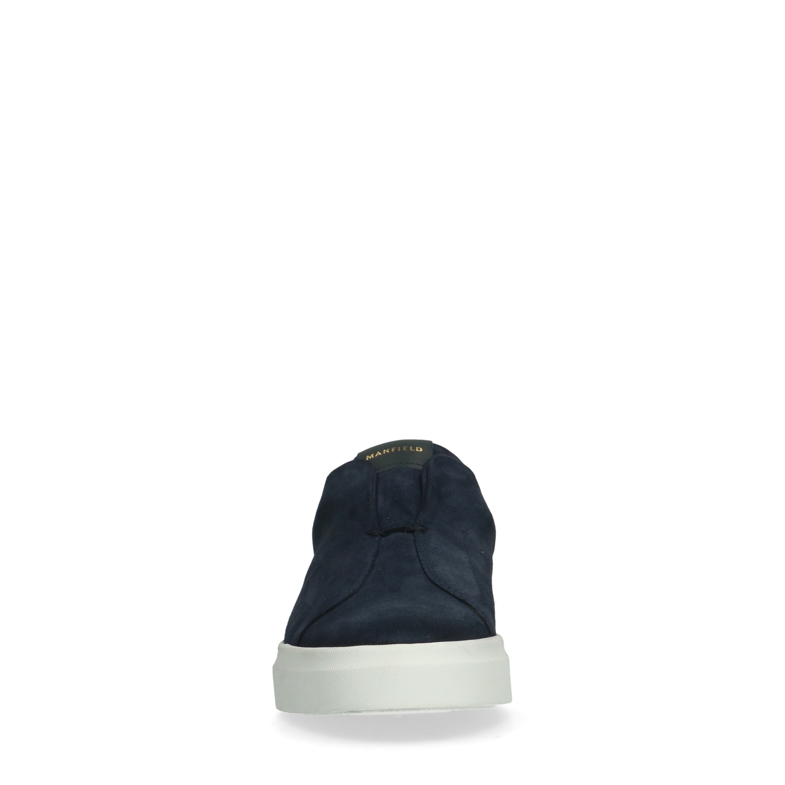 Blauwe suède loafers