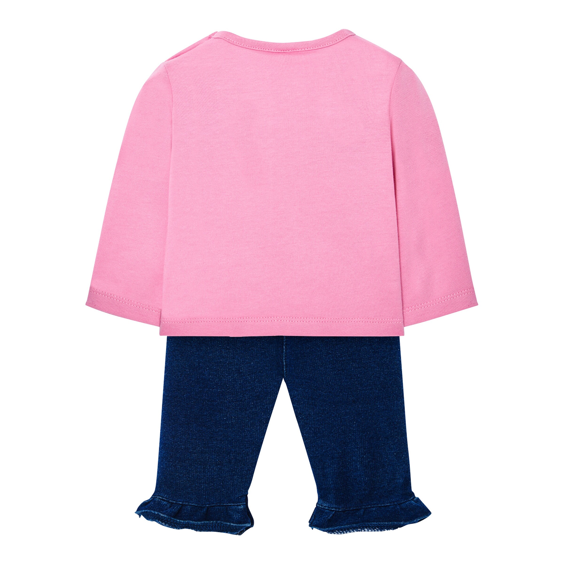 BOBOLI 2-tlg. Set Shirt langarm und Jeans Mädchen rosa/denim