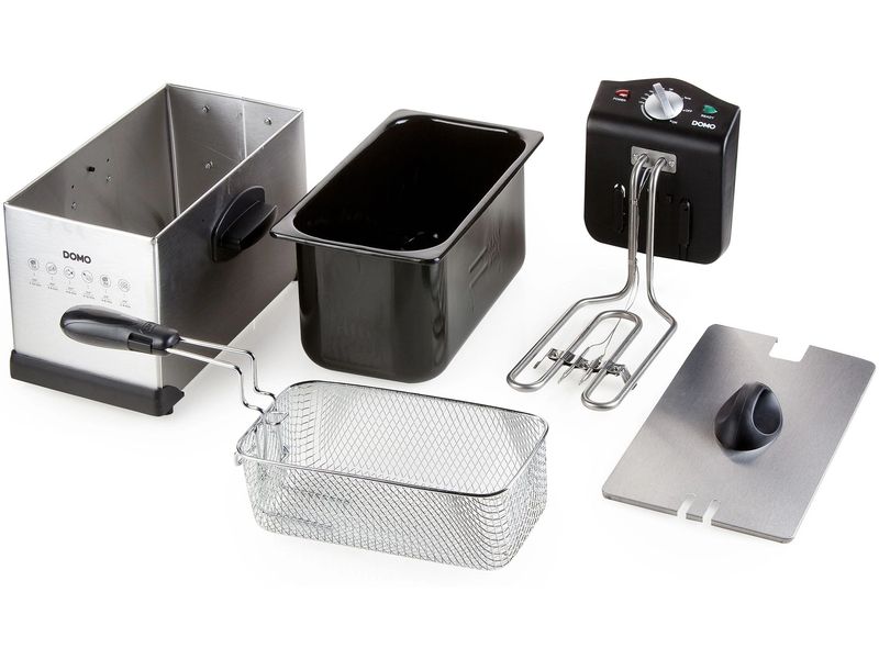 Domo Fritteuse DO514FR 3 l, Silber Ölfritteuse