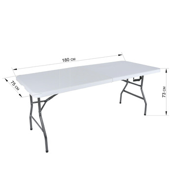 Handson picknicktafel wit kunststof 180 x 75 cm