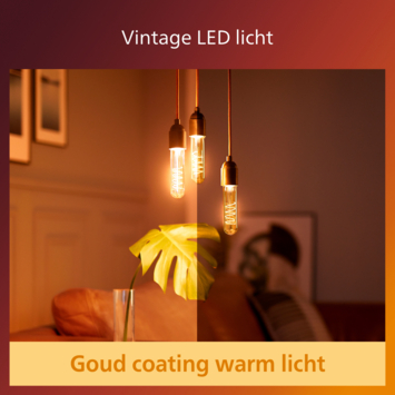 Philips LED buis E27 40W filament goud 470 lumen