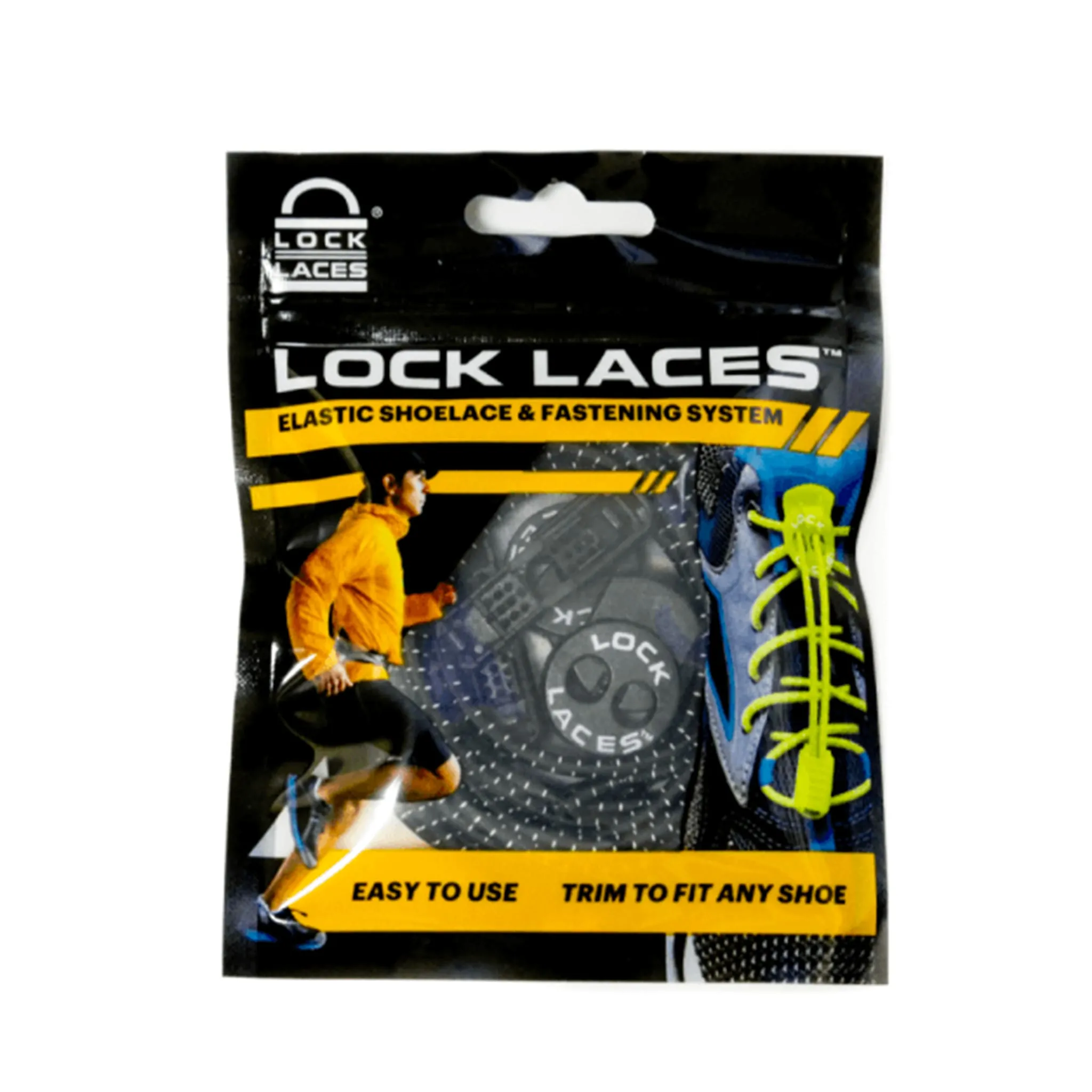 Lock Laces Lacets Elastiques Noir 48