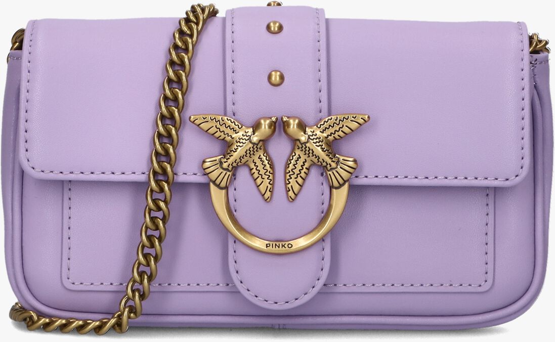 PINKO paarse pinko schoudertas love one pocket