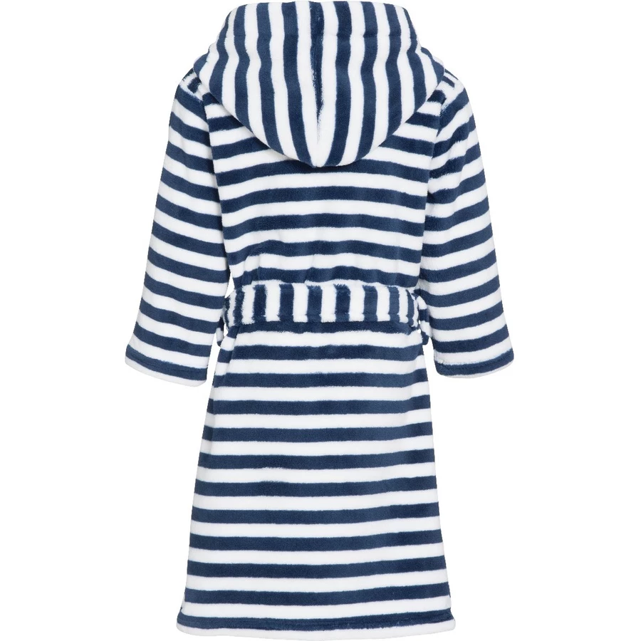 Playshoes Fleece-Bademantel Streifen maritim