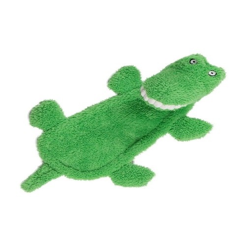 Crocodilo de pelúcia verde animado para cães