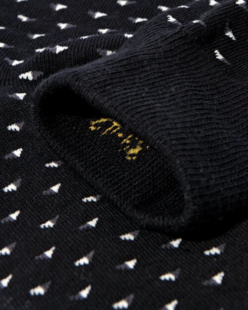 chaussettes imprimé graphique homme - 5 paires noir
