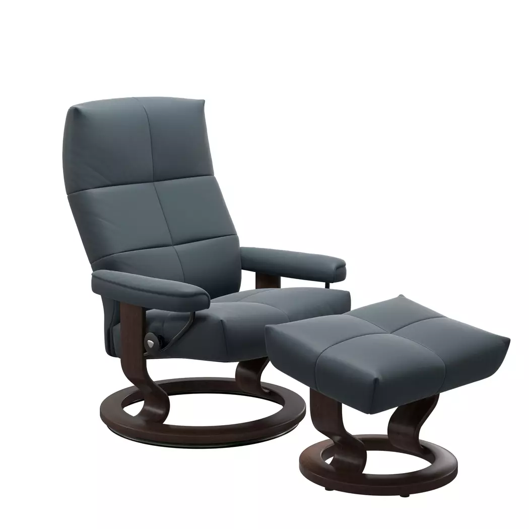 Sessel mit Hocker David Classic