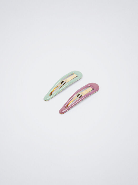 Conjunto de grampos de cabelo - Multicolorido