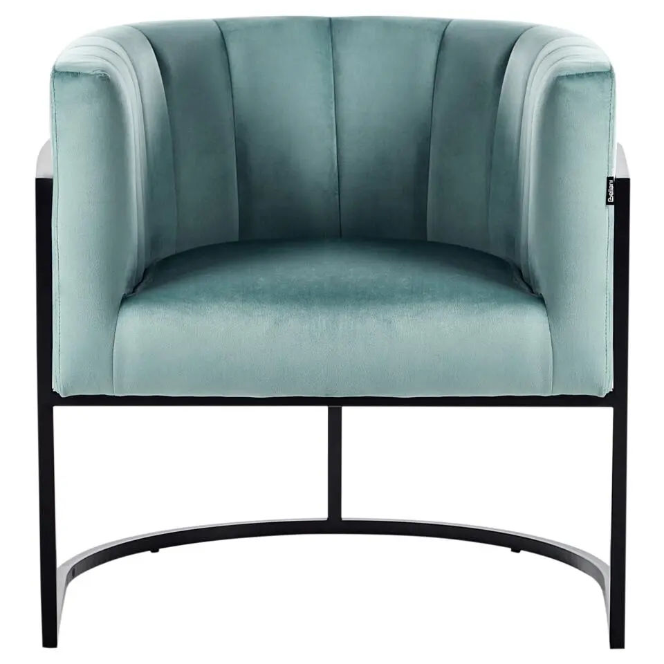 LARVIK II - Fauteuil - Mintgroen - Fluweel
