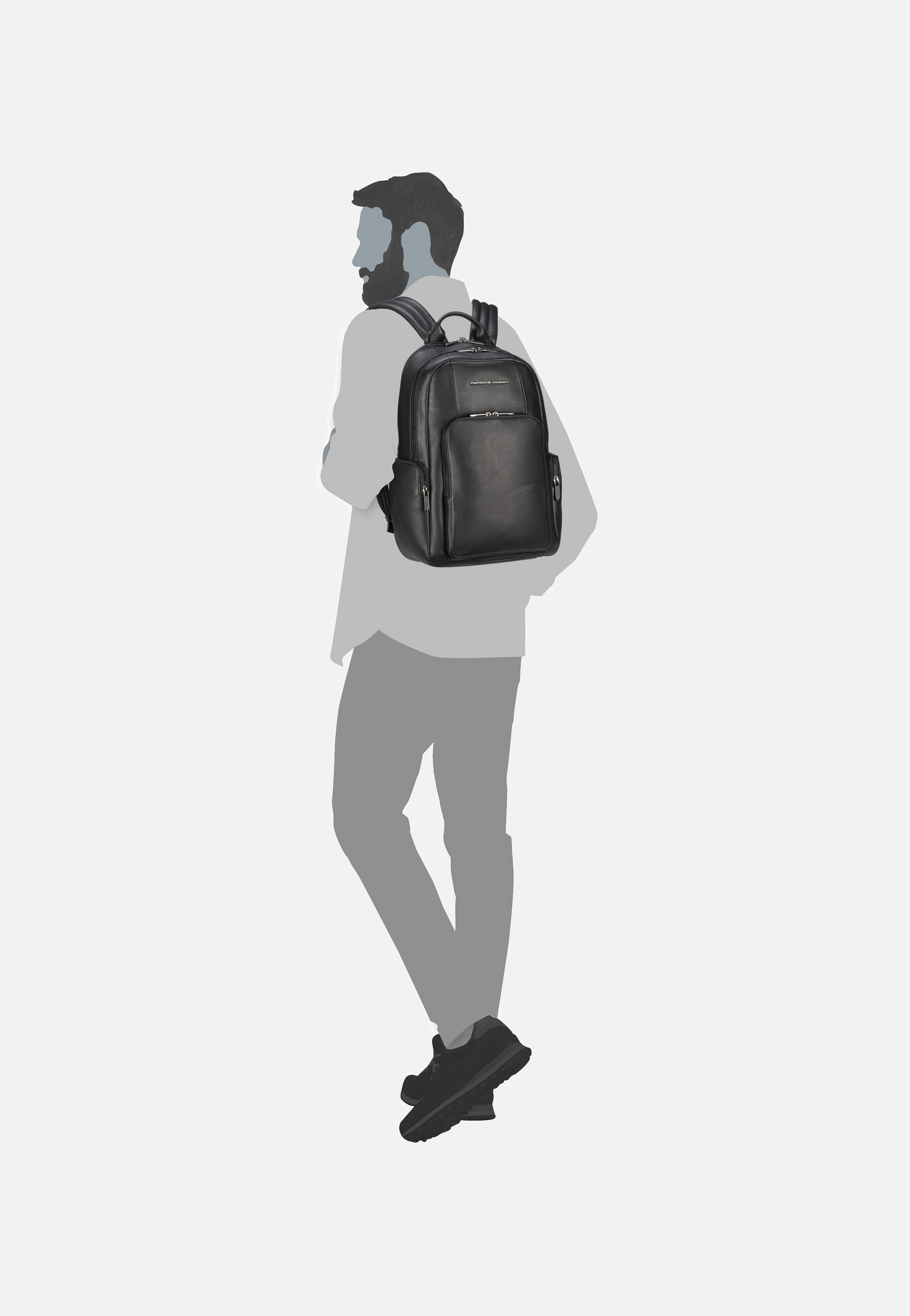 Roadster Leather M1 Black - Rucksack