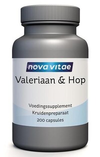 Nova Vitae Valeriaan & Hop Capsules 200CP